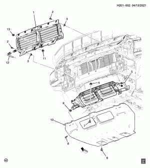 RADIATOR SHUTTER-UPPER & LOWER