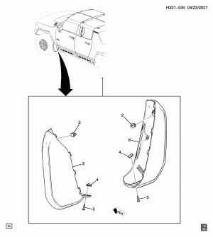 GUARD/FRONT MUD (DEALER INSTALLED, GUARD VQK)