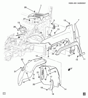 FENDER & WHEELHOUSE/FRONT END