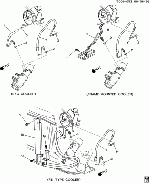 STEERING PUMP LINES (L30/5.0M)