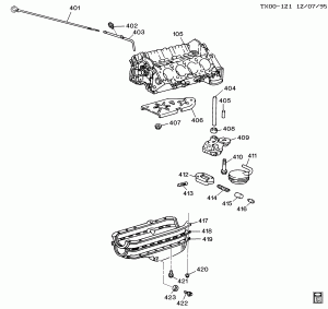 ENGINE ASM-5.0/5.7L V8 PART 4 OIL PUMP,PAN & RELATED PARTS (L30/5.0M,L31/5.7R)