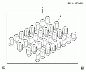 WHEEL NUTS (DEALER INSTALLED, DECORATIVE NUT S47)