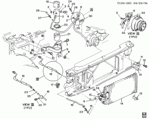 A/C REFRIGERATION SYSTEM (L49/6.5P,L56/6.5S,L65/6.5F, EXC RR AUX A/C C69)