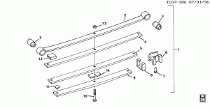 SPRINGS/REAR (4 LEAF)