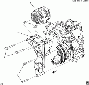GENERATOR MOUNTING (LH9/5.3P)