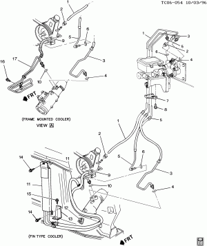 STEERING PUMP LINES (L29/7.4J, HYD BRAKE BOOSTER JB8,JD5,JD6,JD7)