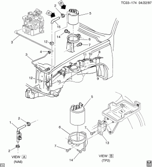 VAPOR CANISTER & RELATED PARTS (L19/7.4N)