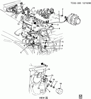 BATTERY CABLES (GASOLINE, 124 AMP GENERATOR 8A3)