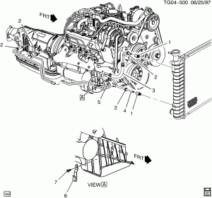 AUTOMATIC TRANSMISSION OIL COOLER PIPES (L35/4.3W)
