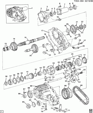 TRANSFER CASE (NP2) (NEW PROCESS/NEW VENTURE GEAR 231C)