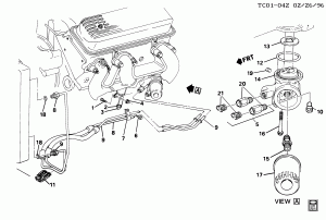 ENGINE OIL COOLER LINES (LB4/4.3Z)