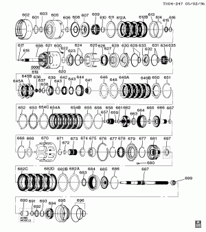 AUTOMATIC TRANSMISSION (M30) PART 3 (4L60E)(ELECTRONIC)CLUTCH GEARS