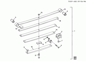 SPRINGS/REAR (5 LEAF)