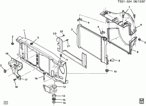 RADIATOR & RELATED PARTS (HEATER C42)