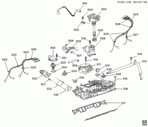 ENGINE ASM-5.0/5.7L V8 PART 5 MANIFOLD & FUEL RELATED PARTS (L30/5.0M,L31/5.7R)