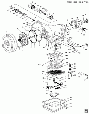 AUTOMATIC TRANSMISSION (M30) PART 2 (4L60E)(ELECTRONIC)CASE & RELATED PARTS/PARK LOCK LINKAGE