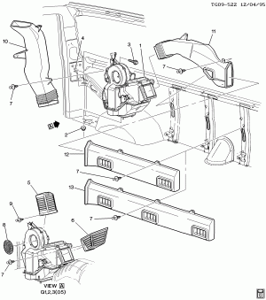 AIR DISTRIBUTION SYSTEM/REAR (AUXILIARY C69)