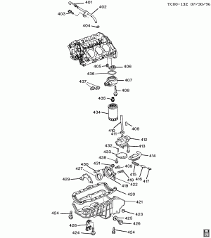 ENGINE ASM-4.3L V6 (L35/4.3W) PART 4 OIL PUMP,PAN & RELATED PARTS