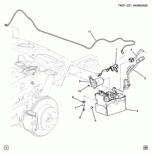 РЕГУЛИРОВАНИЕ УРОВНЯ, КОМПРЕССОР/АВТОМАТ (УВЕЛИЧЕННАЯ ЕМКОСТЬ Z85, MAGNERIDE Z95)