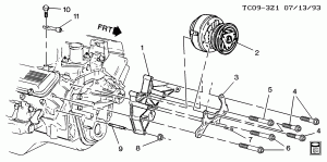 A/C COMPRESSOR MOUNTING (L19/7.4N)
