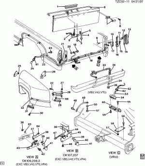 LAMPS/REAR (FLEET SIDE PICKUP BOX E63)