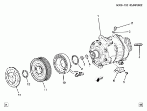КОМПРЕССОР КОНДИЦИОНЕРА В СБОРЕ (LM2/3.0T)