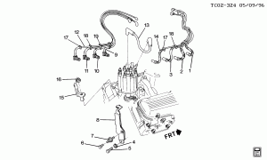 SPARK PLUG WIRING (L19/7.4N)