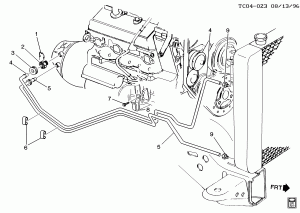 AUTOMATIC TRANSMISSION OIL COOLER PIPES (L35/4.3W)