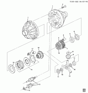AXLE ASM/REAR 10.50 RING GEAR PART 2 DIFFERENTIAL/LOCKING