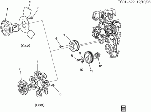 ENGINE COOLANT FAN & CLUTCH (LN2/2.2-4)