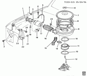 AIR INTAKE SYSTEM (L05/5.7K, EXC OFF ROAD PACKAGE 9K3)