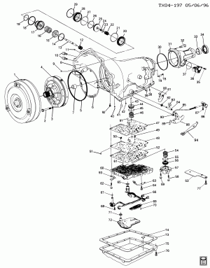 AUTOMATIC TRANSMISSION (M30) PART 2 (4L60E)(ELECTRONIC)CASE & RELATED PARTS/PARK LOCK LINKAGE