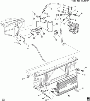 A/C REFRIGERATION SYSTEM (L29/7.4J,L31/5.7R, EXC RR AUX A/C C69)