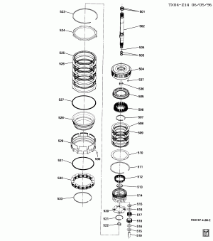 AUTOMATIC TRANSMISSION (MT1) PART 6 (HYDRA-MATIC 4L80-E)(THM-R2) OVERRUN CLUTCH