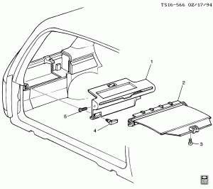 LUGGAGE COMPARTMENT COVER/REAR (RETRACTABLE CARGO COVERING RYJ)