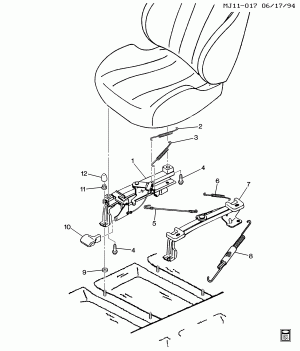 ADJUSTER ASM/SEAT PASSENGER E-Z ENTRY