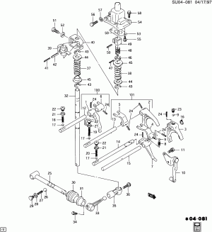 SHIFT CONTROLS/MANUAL TRANSMISSION GEARSHIFT FORK