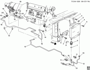 TRANSMISSION AUXILIARY OIL COOLER (L31/5.7R, MT1,KNP)