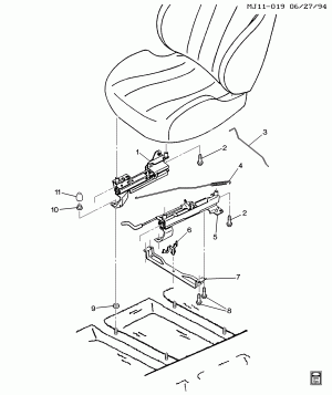 ADJUSTER ASM/SEAT DRIVER 2-WAY