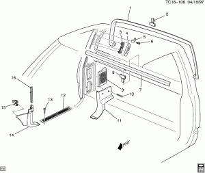 TRIM/INTERIOR-BODY SIDE (PRICE LEADER X81)