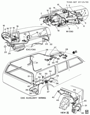 WIRING HARNESS/A.C. & HEATER