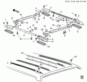 LUGGAGE CARRIER (CHEVROLET X88/G.M.C. Z88)