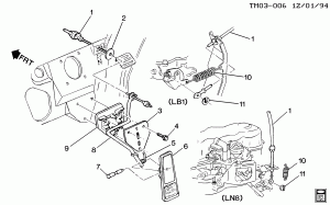 ACCELERATOR CONTROL (LB1/4.3N)