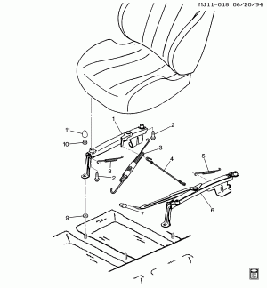 ADJUSTER ASM/SEAT PASSENGER 2-WAY