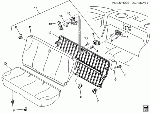 SEAT ASM/REAR FOLDING