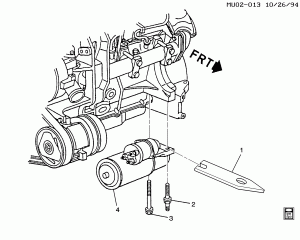 STARTER MOTOR MOUNTING (LG6/3.1D)
