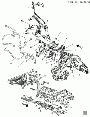 WIRING HARNESS/TRANSFER CASE
