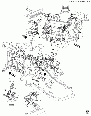 WIRING HARNESS/ENGINE (LH6/6.2C,LL4/6.2J)