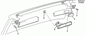 MIRROR/INSIDE REAR VIEW & SUNSHADES