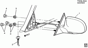 MIRROR/OUTSIDE REAR VIEW (ELECTRIC MIRRORS DK2,DR4,DD0)